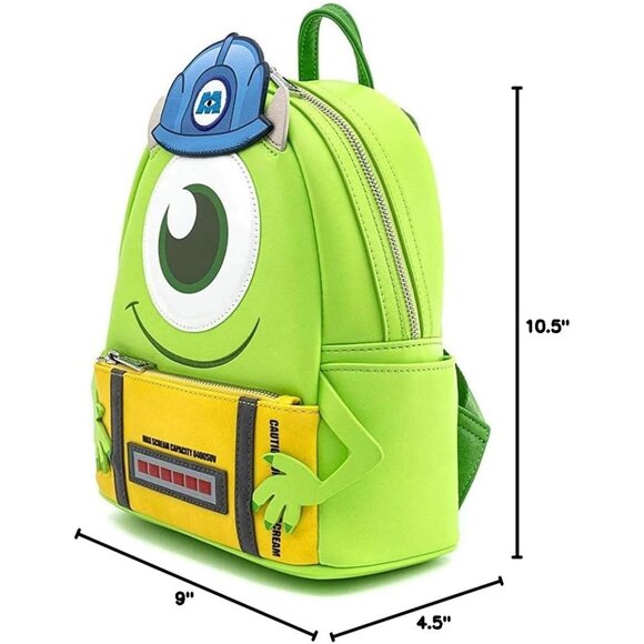 Disney Monsters Inc Mike Wazowski Womens Faux Leather Shoulder Bag Purse - Picture 6 of 6